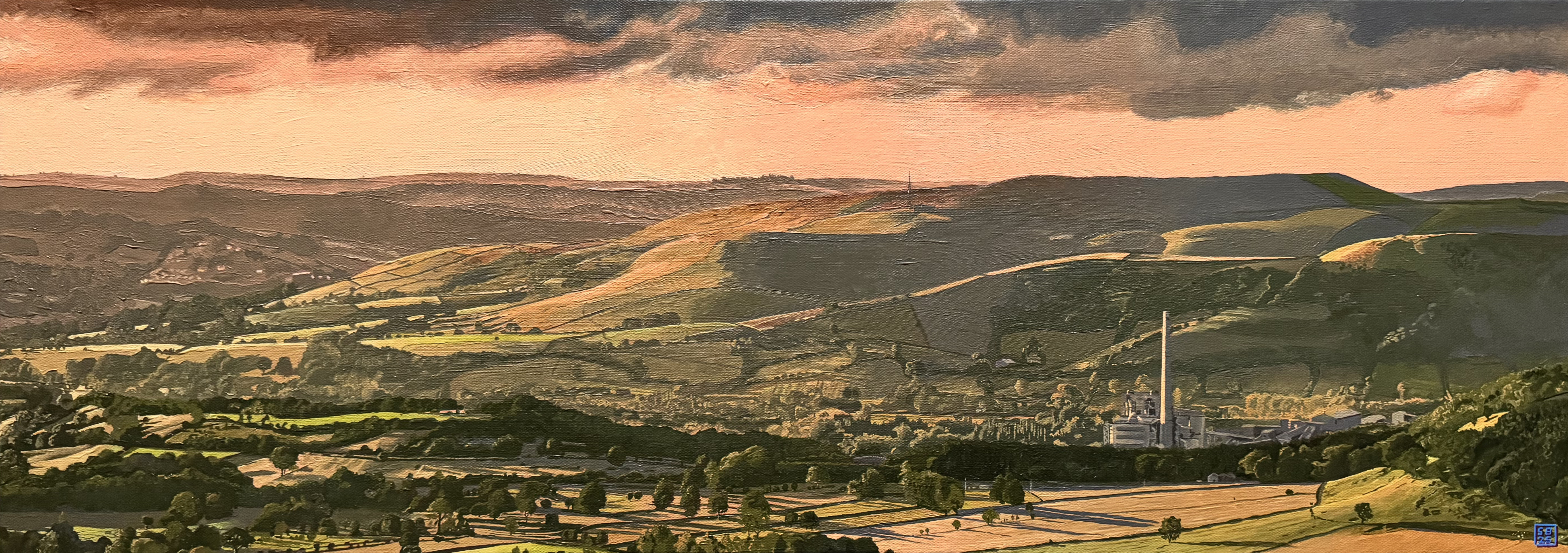 Golden hour at Hope Cement Works